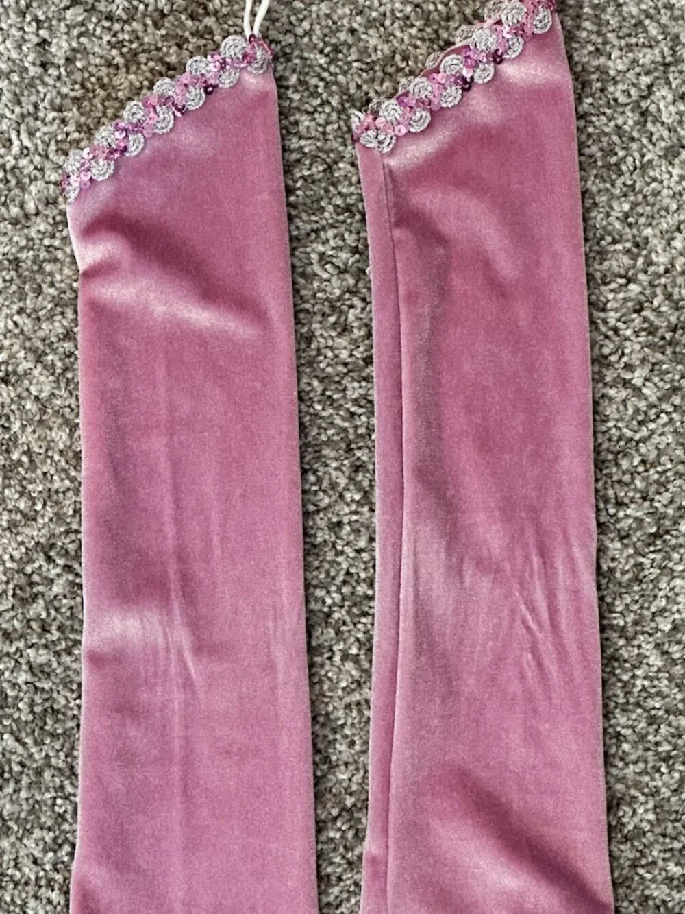 Princess Rapunzel Costume Dress and Fingerless Gloves - Purple